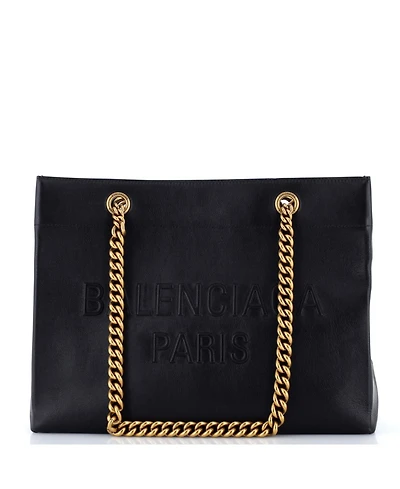 Pre-Owned Balenciaga Medium Duty Free Chain Tote Leather