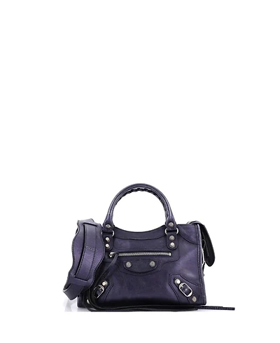 Pre-Owned Balenciaga Mini City Classic Studs Bag Leather