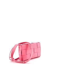 Pre-Owned Bottega Veneta Cassette Crossbody Bag Maxi Intrecciato Leather