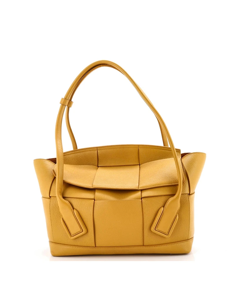 Pre-Owned Bottega Veneta Medium Arco Bag Maxi Intrecciato Leather