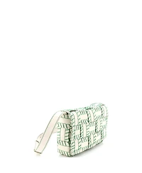 Pre-Owned Bottega Veneta Medium Cassette Crossbody Bag Baseball Stitch Maxi Intrecciato Leather