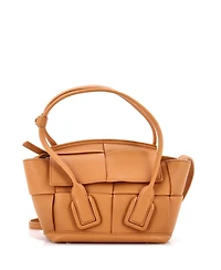 Pre-Owned Bottega Veneta Small Arco Bag Maxi Intrecciato Leather