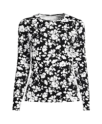 Lands' End Plus SunShade Upf 50 Long Sleeve Rash Guard Swim Tee