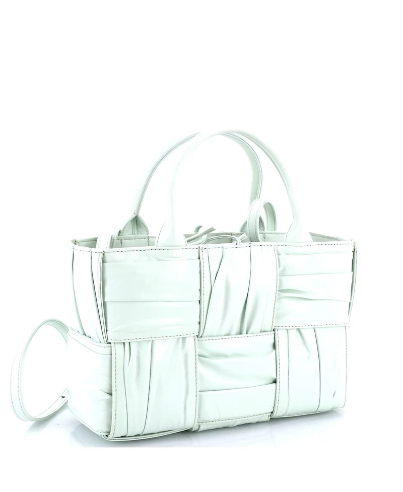 Pre-Owned Bottega Veneta Mini Arco Tote Maxi Intrecciato Plisse Leather