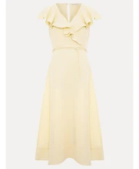 Phase Eight Women's Matilda Ruffle Linen Midi Dress