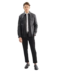 Regency Leathers Men's Grant Leather Shirt