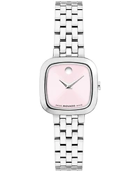 Movado Women's Museum Classic Cushion Swiss Quartz Stainless Steel Watch, 22mm