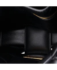 Pre-Owned Bottega Veneta Cassette Chain Crossbody Bag Padded Maxi Intrecciato Leather