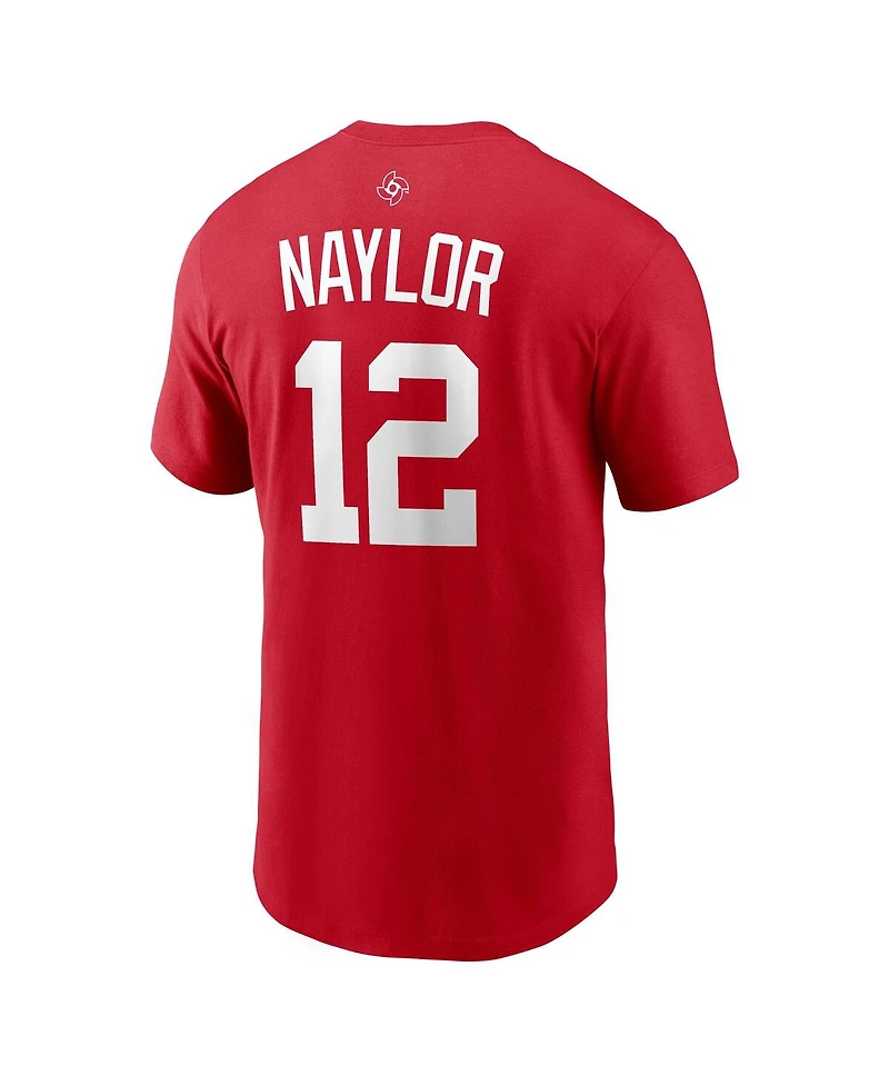 Nike Men's Josh Naylor Red Canada Baseball 2026 World Classic Name Number T-Shirt