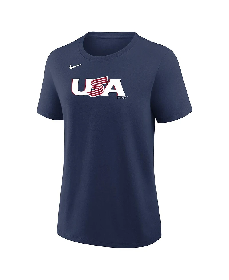 Nike Women's Cal Raleigh Navy Usa Baseball 2026 World Classic Name Number T-Shirt