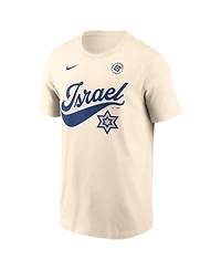 Nike Men's Cream Israel Baseball 2026 World Baseball Classic Local T-Shirt