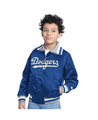 Starter Big Boys and Girls Royal Los Angeles Dodgers the Captain Jr. Cooperstown Collection Full-Zip Varsity Jacket