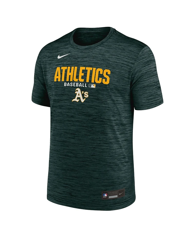 Nike Men's Green Athletics Authentic Collection Velocity Dri-fit T-Shirt