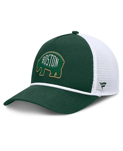 Fanatics Men's Green/White Boston Bruins Bermuda A-Frame Adjustable Hat