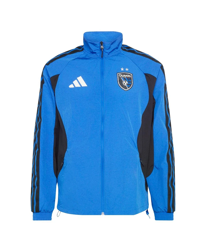 Adidas Men's Blue San Jose Earthquakes 2026 Anthem Raglan Full-Zip Jacket