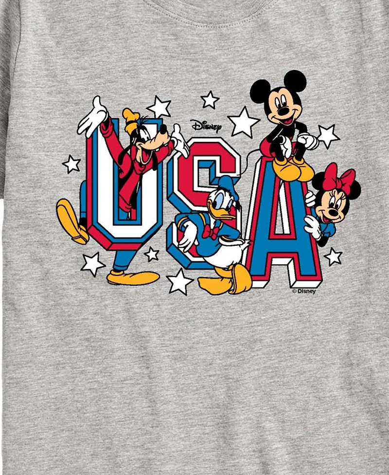 Disney Boys' Toddler 2T-5T Mickey and Friends Usa Short-Sleeve Graphic T-Shirt
