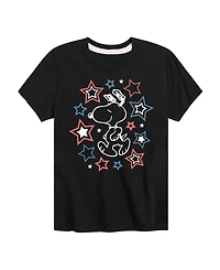 Peanuts Boys' Toddler 2T-5T Snoopy Stars Short-Sleeve Graphic T-Shirt