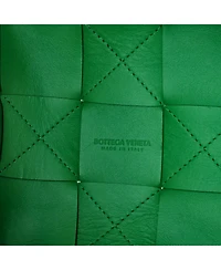 Pre-Owned Bottega Veneta Small Cassette Bucket Bag Maxi Intrecciato Leather