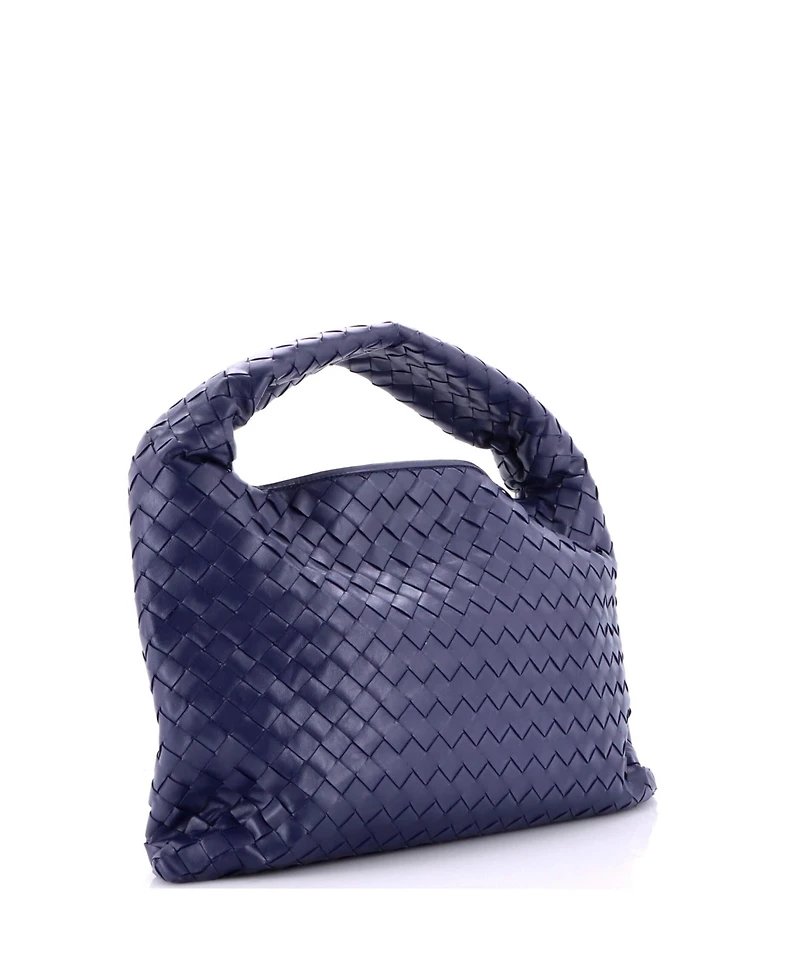 Pre-Owned Bottega Veneta Small Hop Hobo Intrecciato Leather