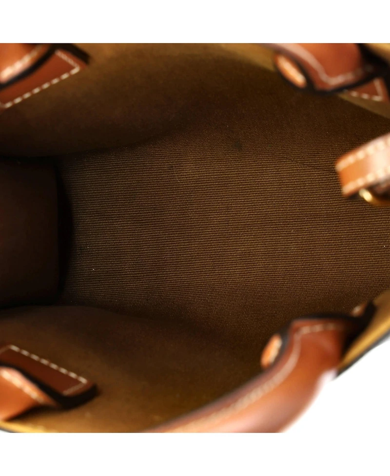 Pre-Owned Celine Mini Vertical Cabas Tote Triomphe Coated Canvas