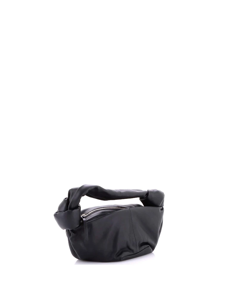 Pre-Owned Bottega Veneta Mini Double Knot Hobo Leather