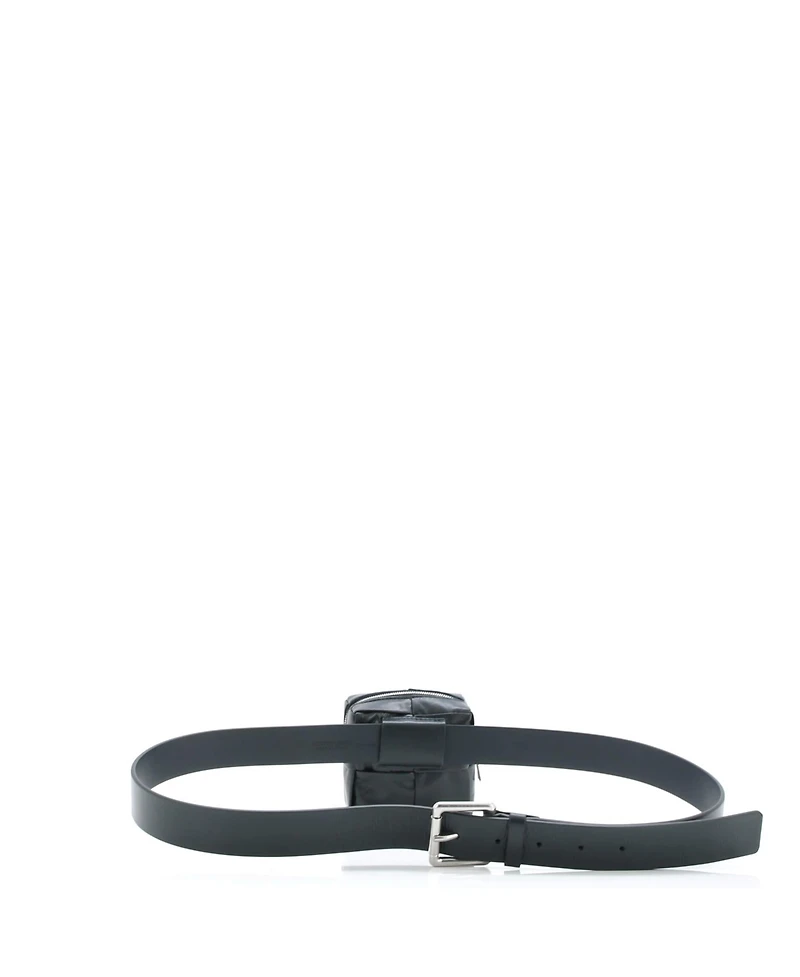 Pre-Owned Bottega Veneta Cassette Stretch Pouch Belt Bag Maxi Intrecciato Leather