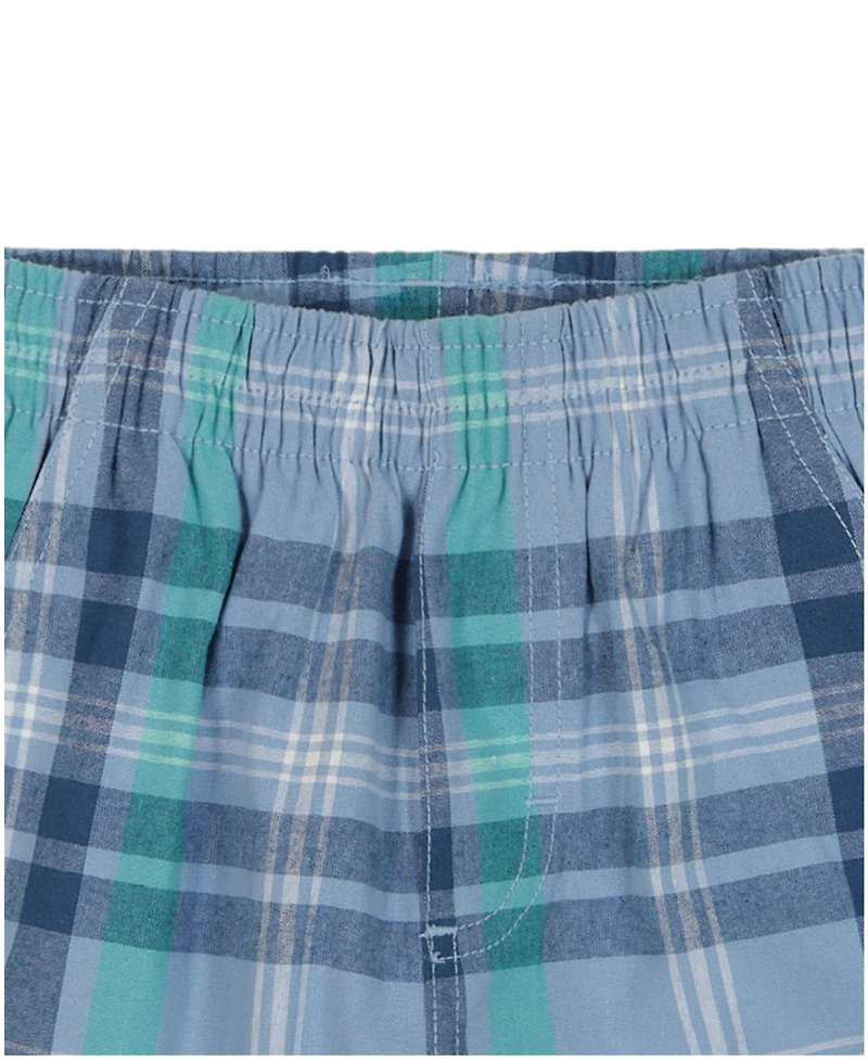 Kids Headquarters Boys' Toddler 2T-5T Short-Sleeve Ocean Animal T-Shirt and Striped Printed Shorts, 2-Piece Set