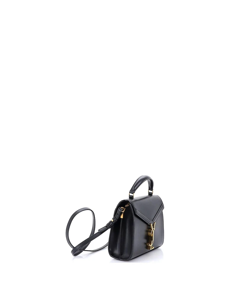 Pre-Owned Saint Laurent Mini Cassandra Top Handle Bag Leather