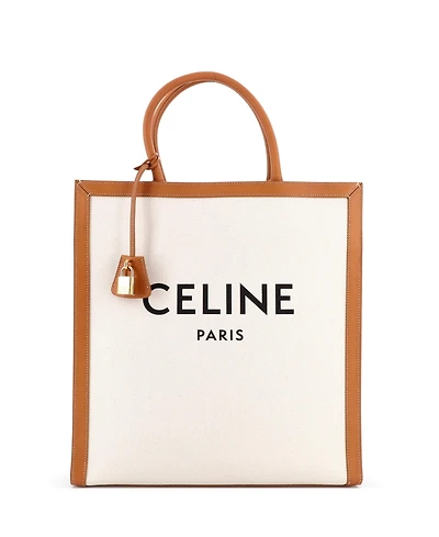 Pre-Owned Celine Large Vertical Cabas Tote Canvas with Leather