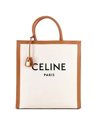 Pre-Owned Celine Large Vertical Cabas Tote Canvas with Leather