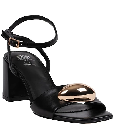 Gc Shoes Women's Skyla Square Toe Dress Sandals