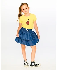 Deux par Deux Little Girls 4–16 Cotton Jersey T Shirt