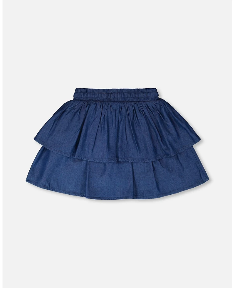 Deux par Deux Little Girls Chambray Skort