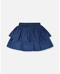 Deux par Deux Little Girls Chambray Skort