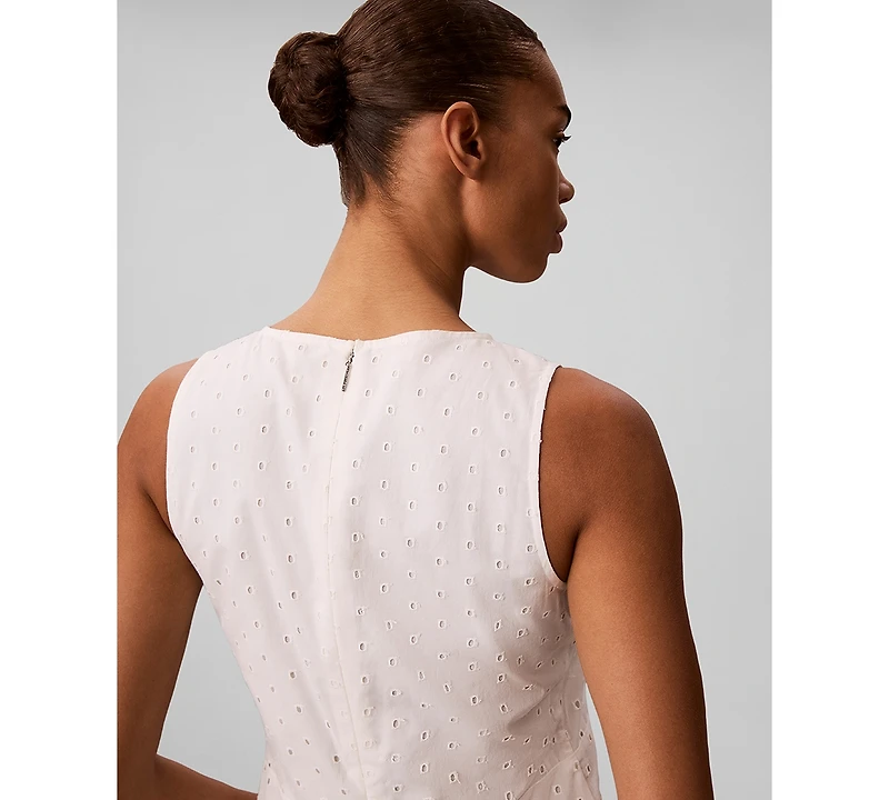 Calvin Klein Women's Sleeveless V-Neck Midi Dress