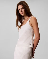 Calvin Klein Women's Sleeveless Scoop-Neck Classic-Fit Top