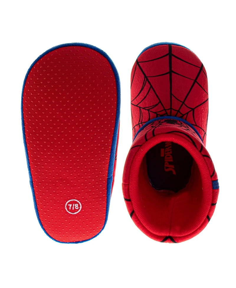 Spider-Man Toddler Spiderman Kids' Slippers Cozy, Plush