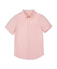 Hope & Henry Men's and Organic Short Sleeve Seersucker Shirt