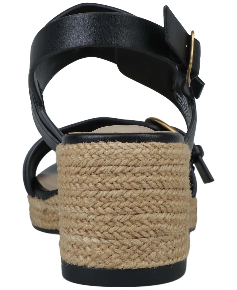 Giani Bernini Women's Talleyy Buckle Wedge Heel Sandals, Macy's Exclusive