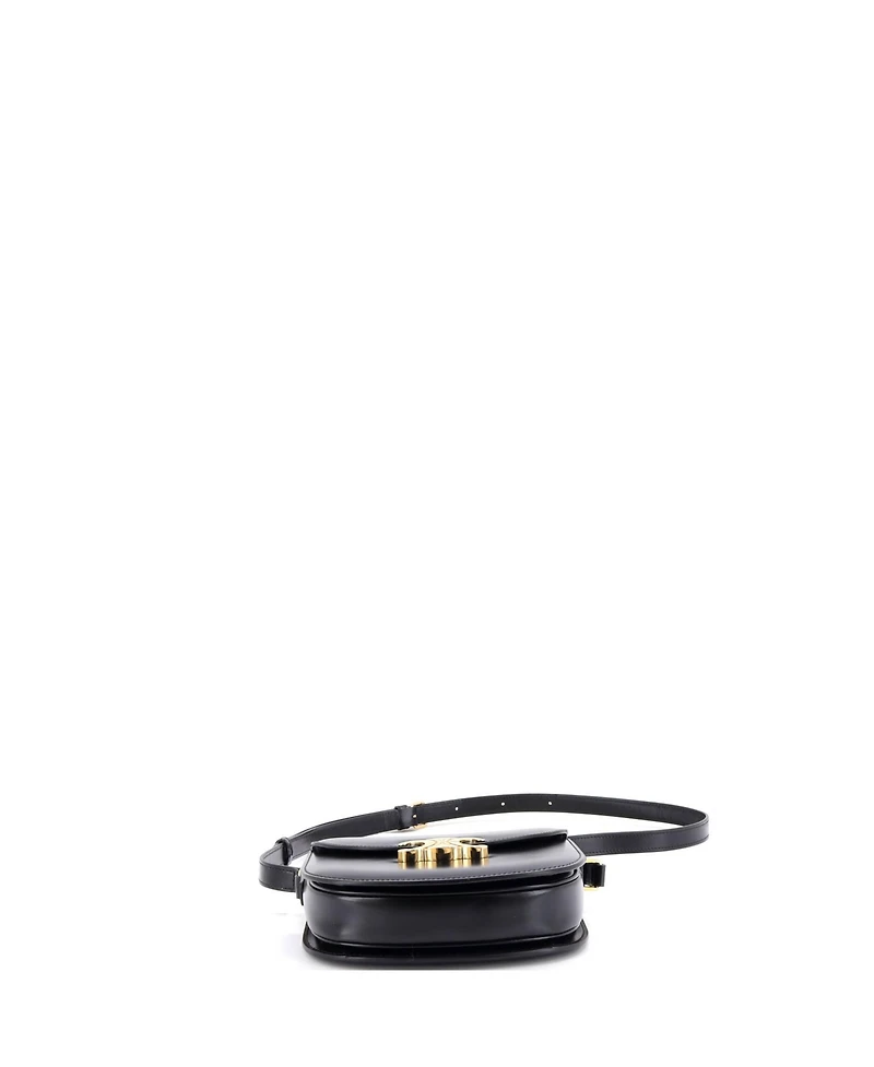 Pre-Owned Celine Triomphe Besace Clea Flap Bag Leather