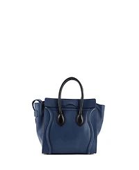 Pre-Owned Celine Micro Bicolor Luggage Bag Leather