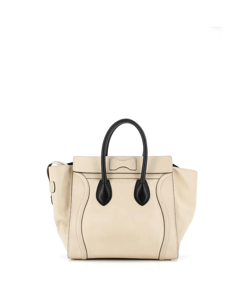 Pre-Owned Celine Mini Bicolor Luggage Bag Leather