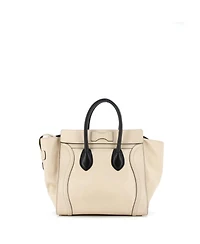 Pre-Owned Celine Mini Bicolor Luggage Bag Leather