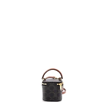 Pre-Owned Celine Mini Top Handle Square Vanity Case Triomphe Coated Canvas