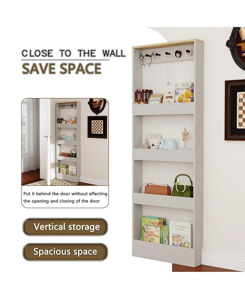 Rainsken Behind Door Bookshelf