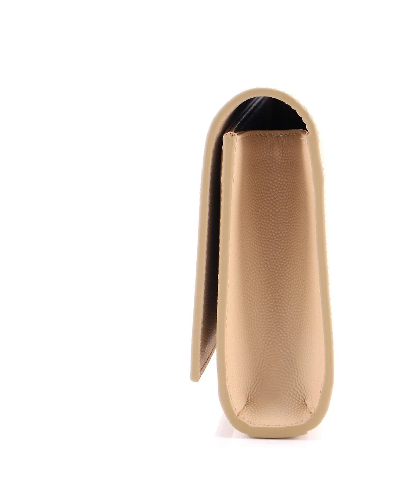 Pre-Owned Saint Laurent Long Classic Monogram Clutch Leather