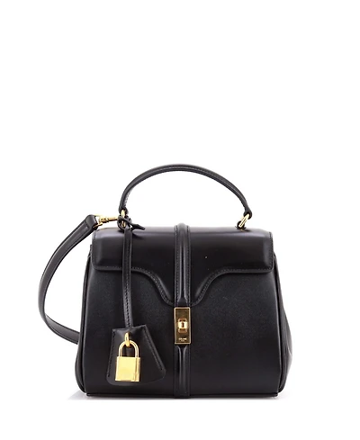 Pre-Owned Celine Mini 16 Top Handle Bag Smooth Calfskin