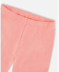 Deux par Deux Little Girls Tunic and Capri Set Coral Gingham