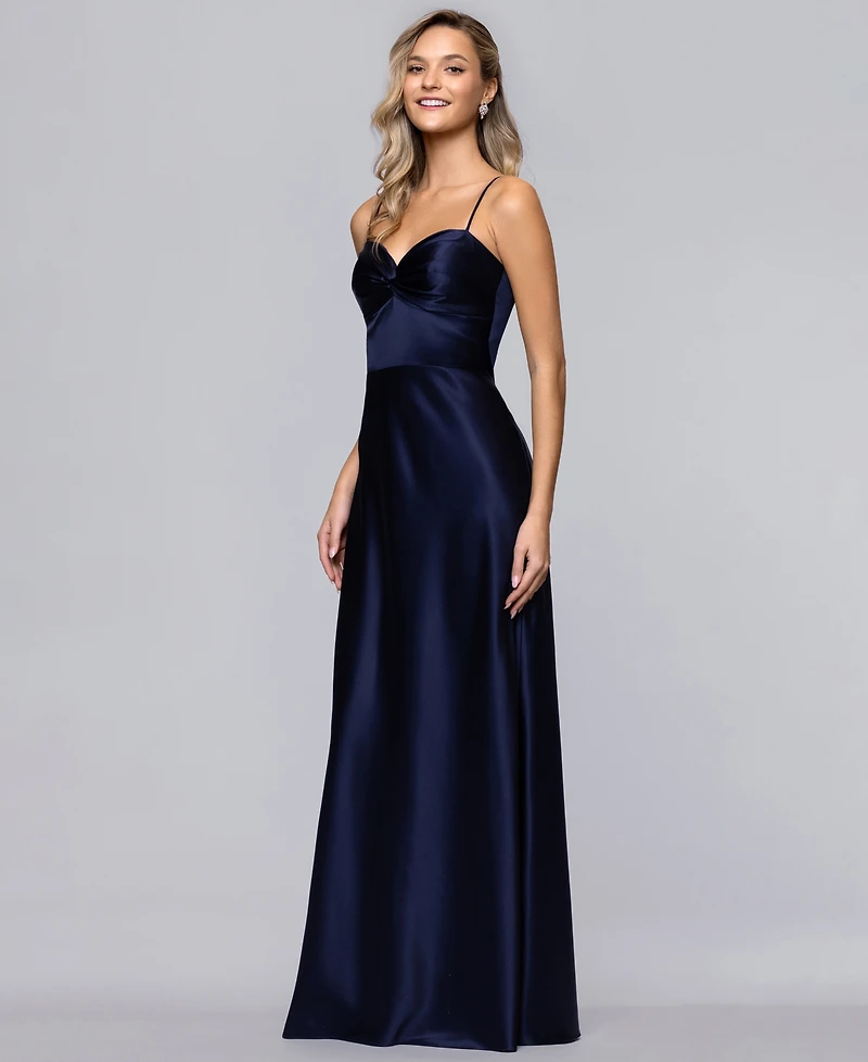 Blondie Nites Juniors' Sweetheart Neck Gown