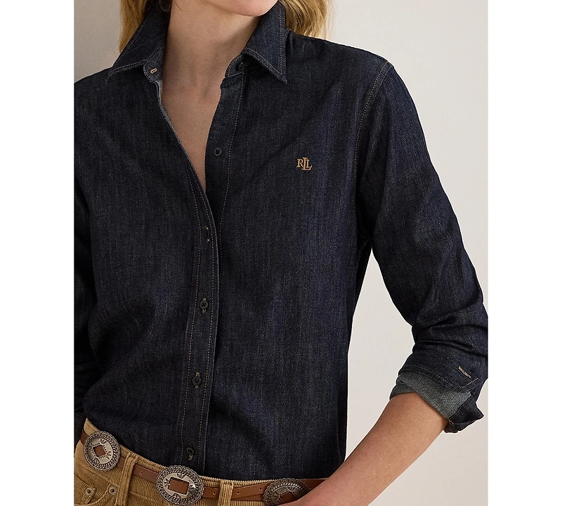 Lauren Ralph Women's Classic-Fit Long-Sleeve Shirt